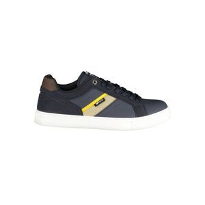 Gas Blue Polyurethane Men Men's Sneaker